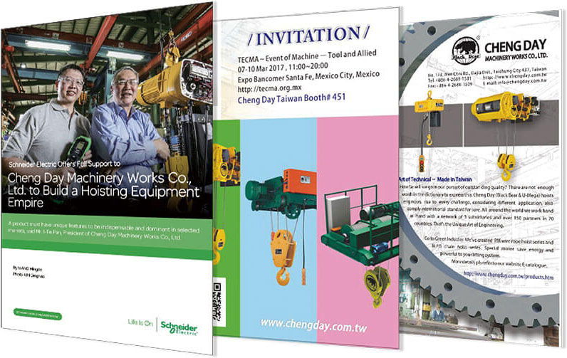 Cheng Day Machinery Works Co., Ltd. to Build a Hoisting Equipment Empire